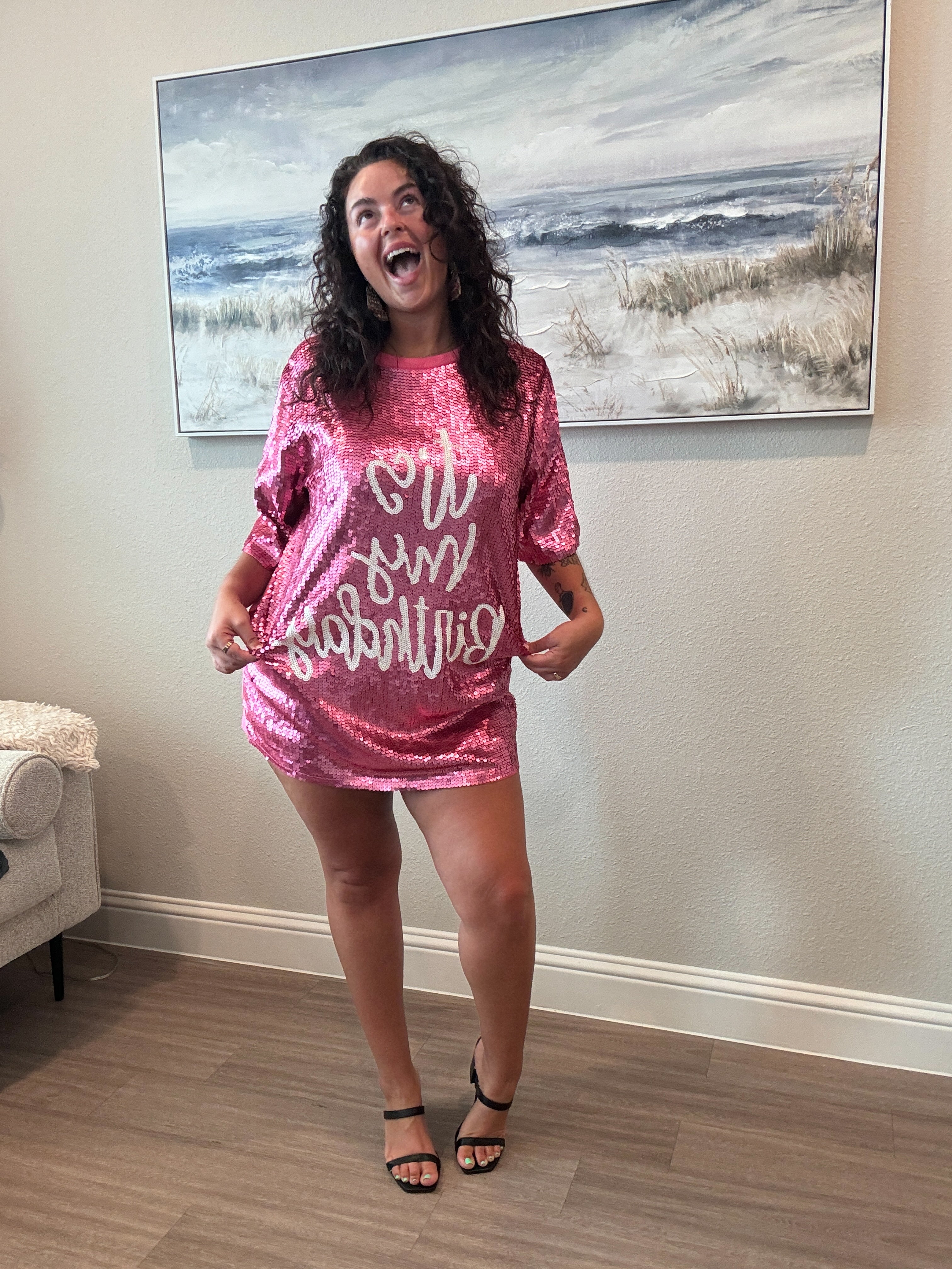 Its My birthday Sequin Shirt/Dress (ONE SIZE) – Sweet Mia's Boutique