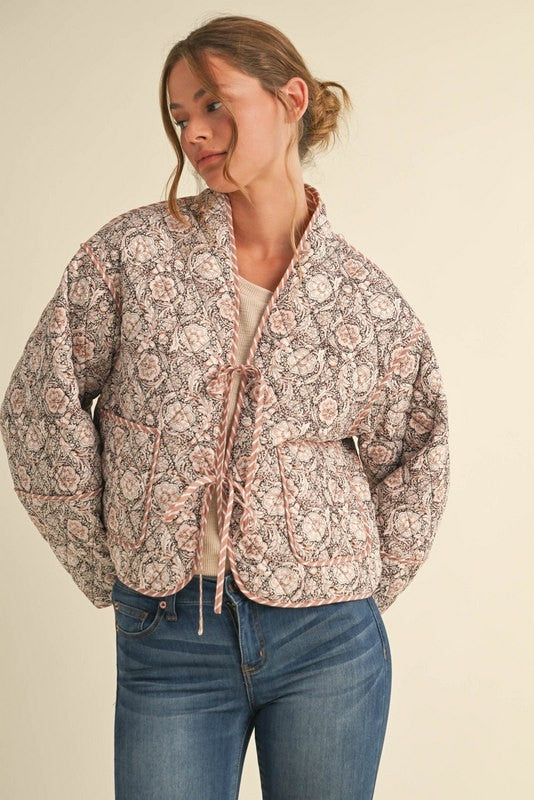 Floral Padded Puffer Jacket