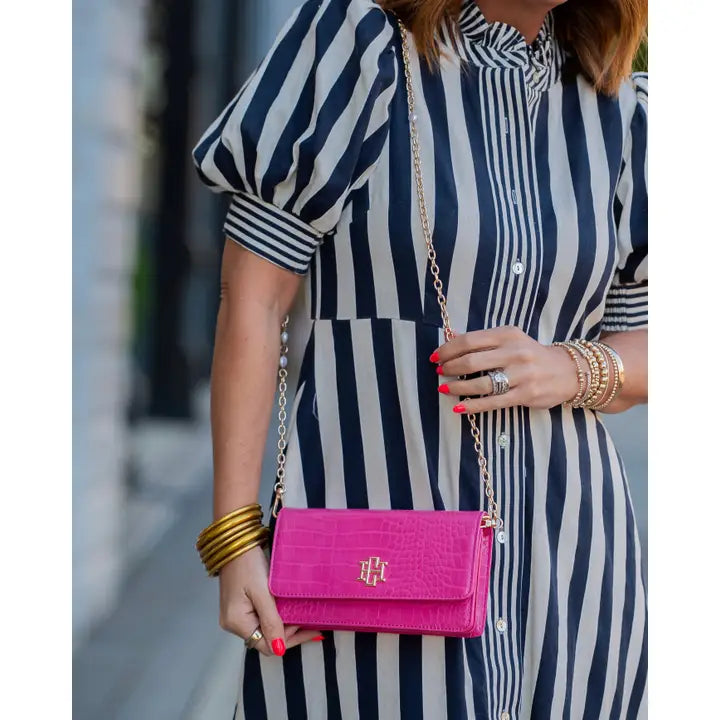 Brynleigh Clutch Crossbody Hot Pink By Caroline Hill