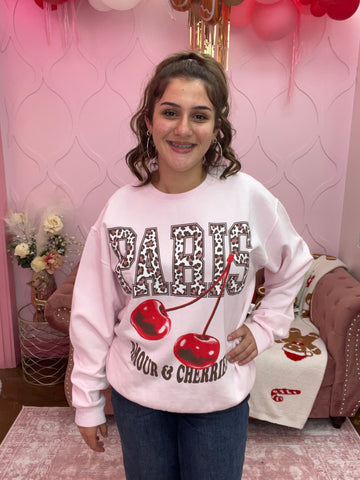 Paris Cherry Sweatshirt