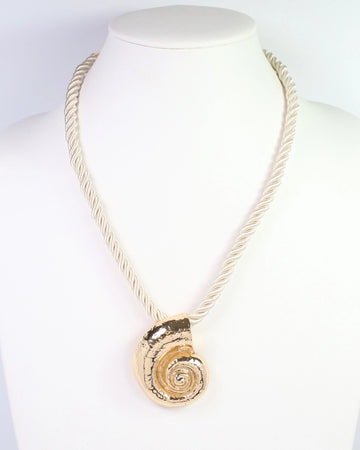 Matera Nautilus Shell Cord Necklace By Caroline Hill