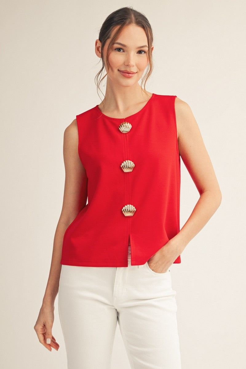 Seaside Luxe Shell Tank By Jodifl