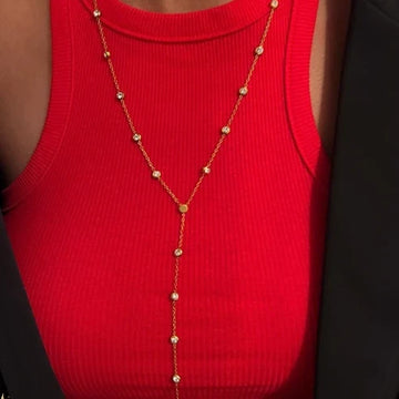 Diamond Dreams Layered Y Necklace