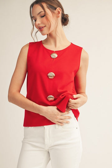 Seaside Luxe Shell Tank By Jodifl