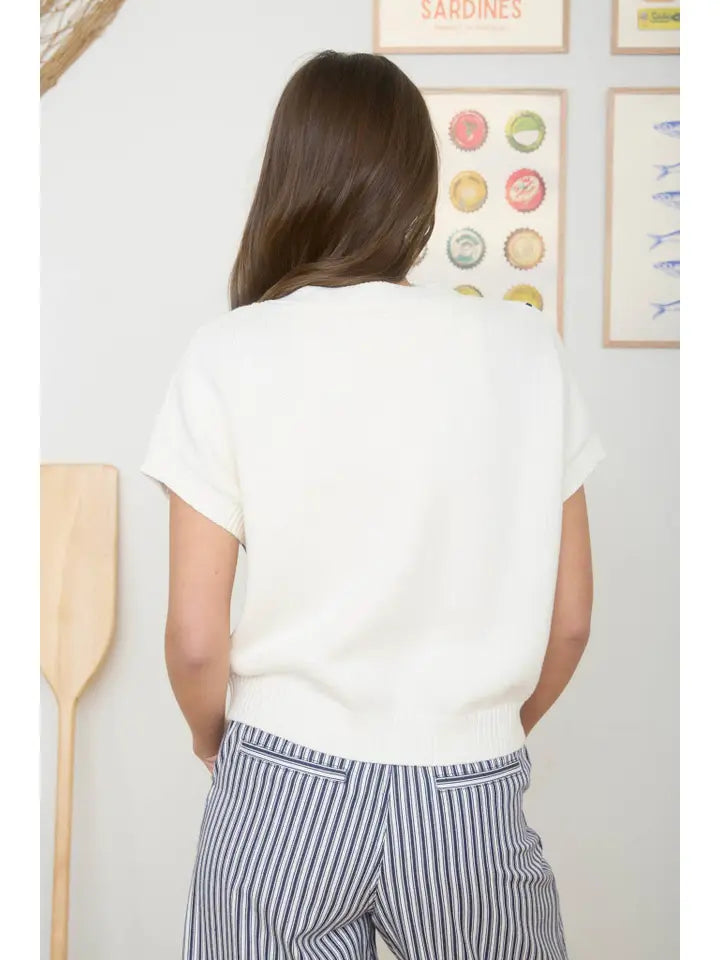Seashell Sweetheart Cardigan Top By J.O.A