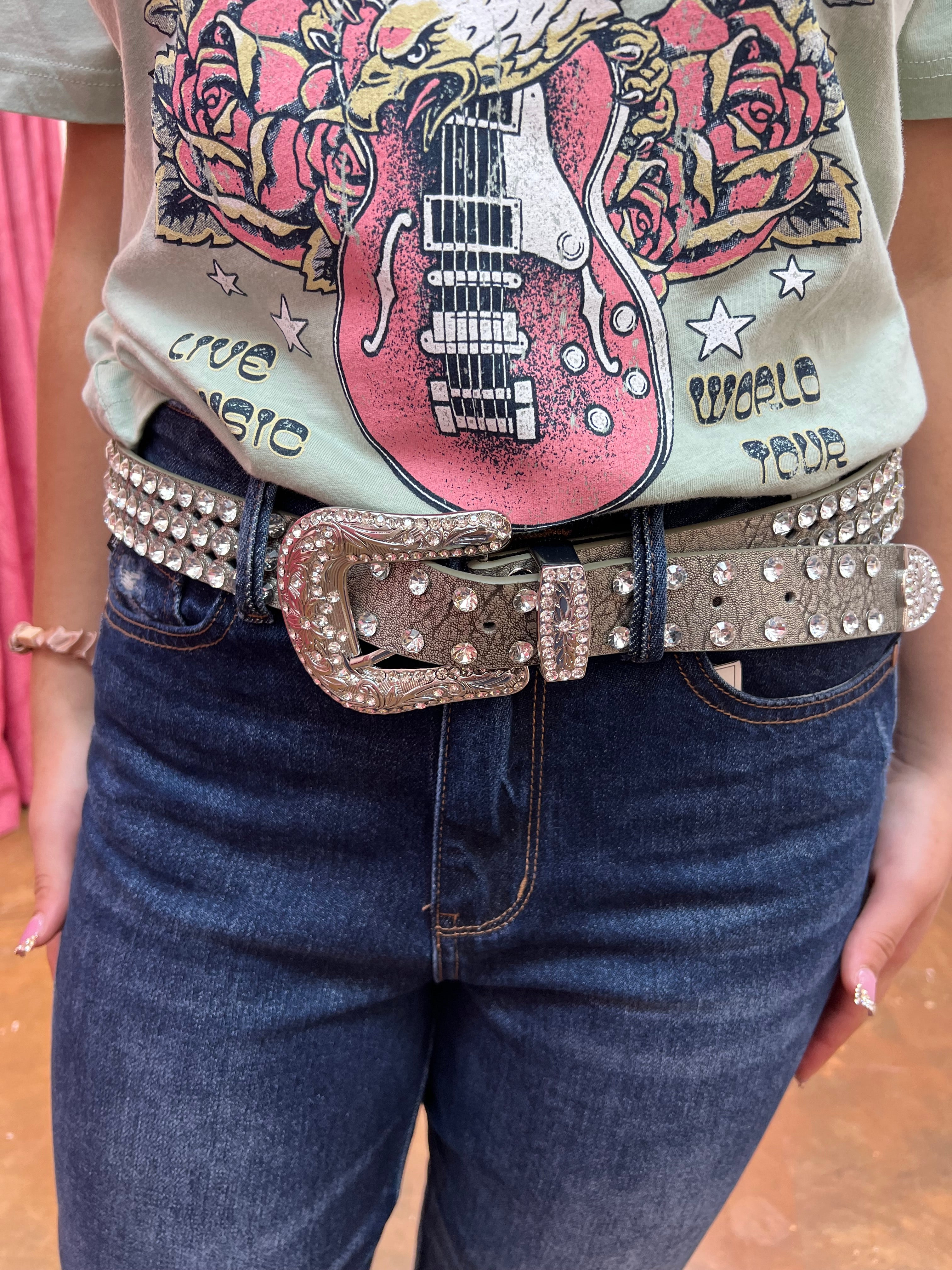 Rhinestone Belt