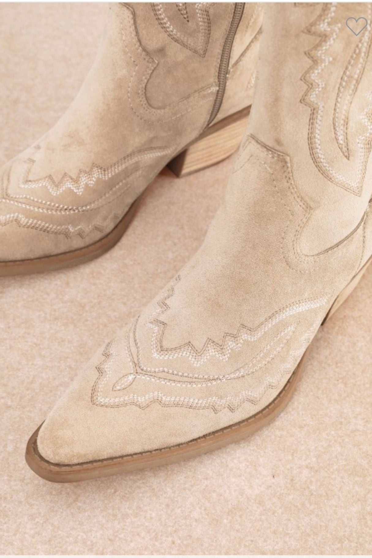 Tess Western Embroidered Pointed Toe Tall Boots