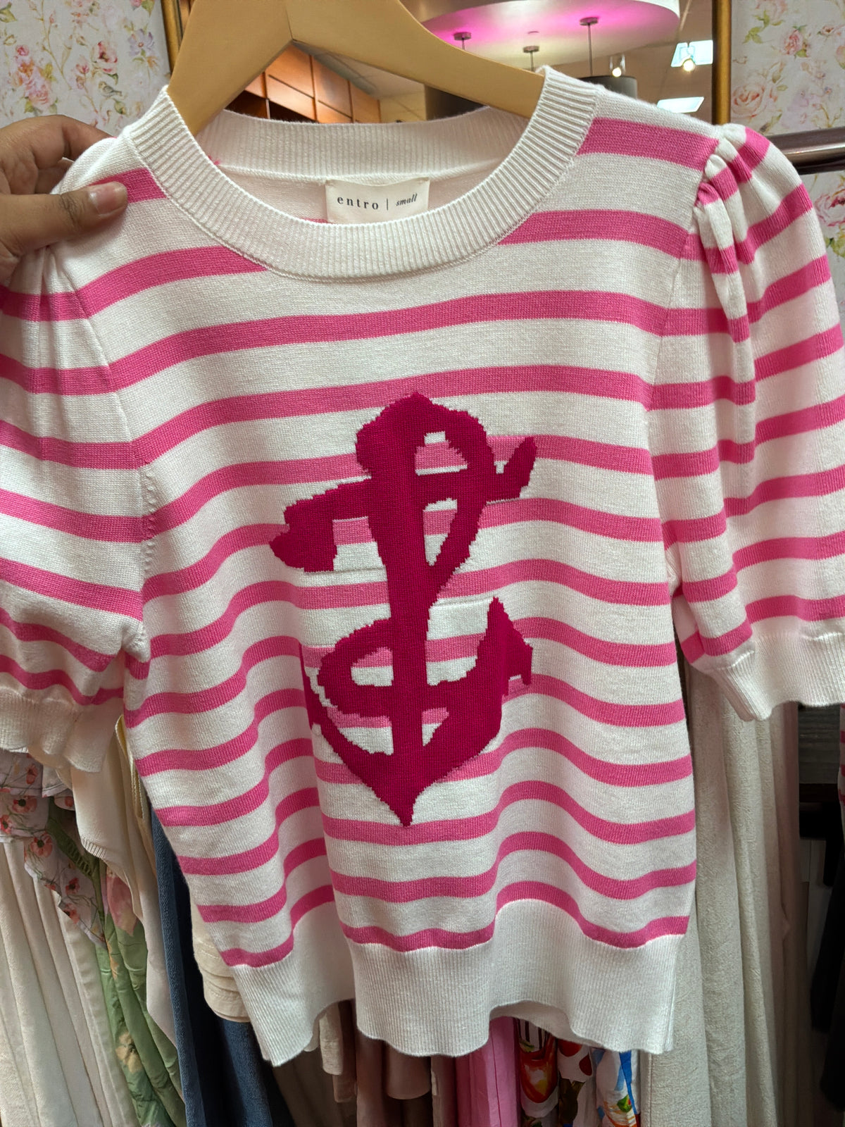 Pretty in Port Anchor Top By Entro