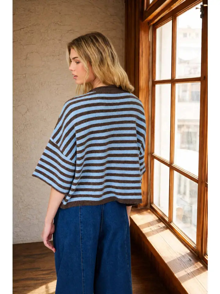 Sweet Sorbet Stripe Cardigan By J.O.A