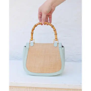 Jessica Handbag Natural Mint By Caroline Hill