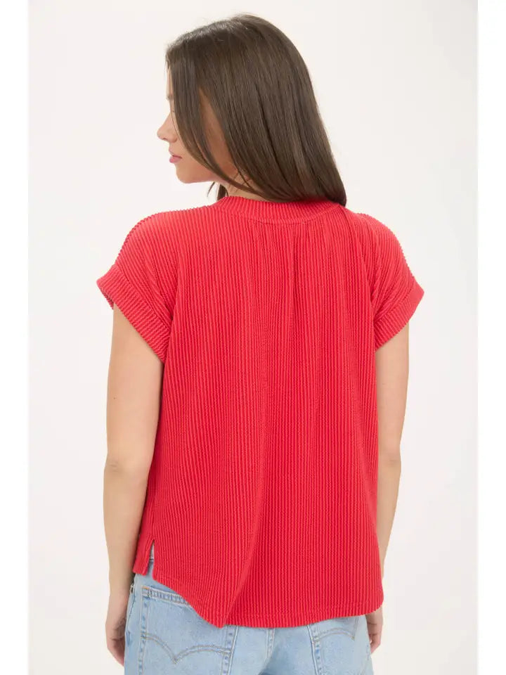 Texas Short Sleeve Sweater Knit T-Shirt By J.O.A