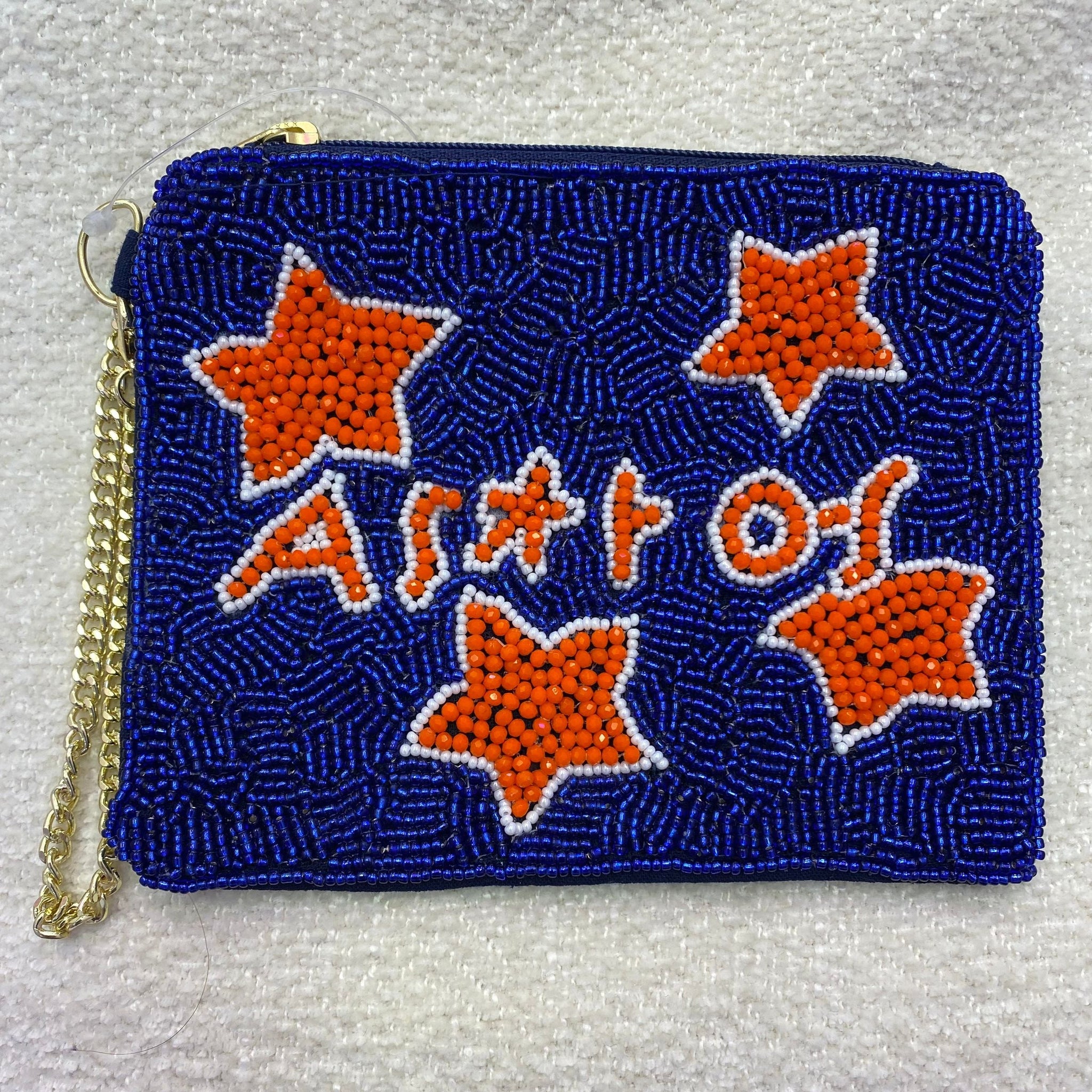 Houston baseball beaded bag