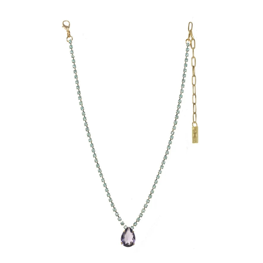 Tova crystal with crystal chain 