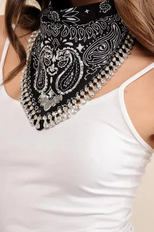Cotton Bandanna Studded Handkerchief