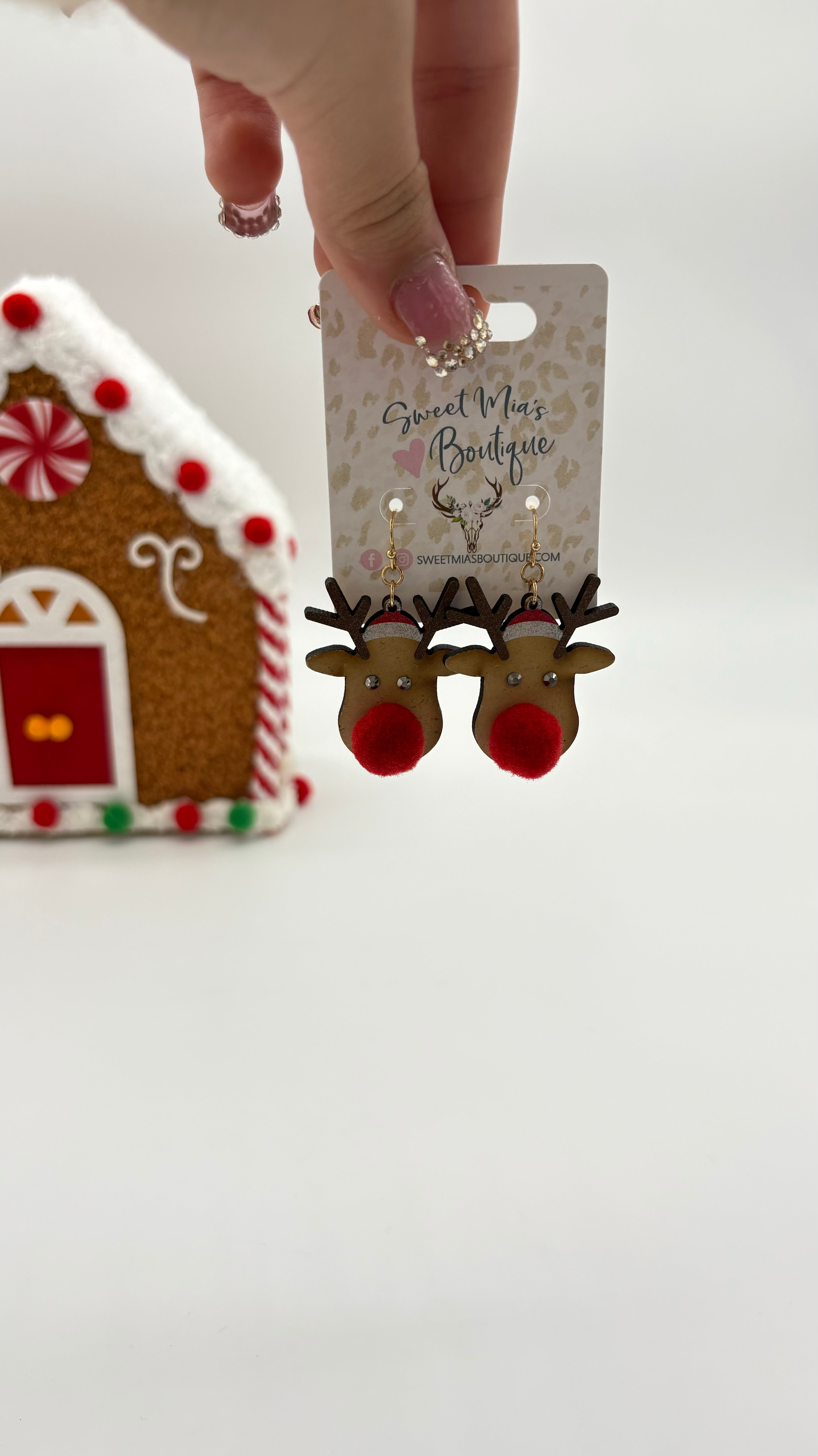 Christmas Reindeer Earrings