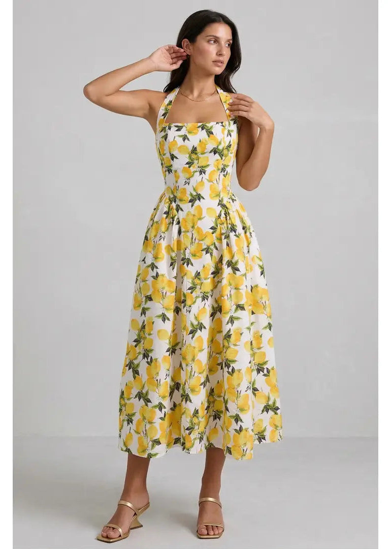 Amalfi Sunshine Midi Dress By B Right