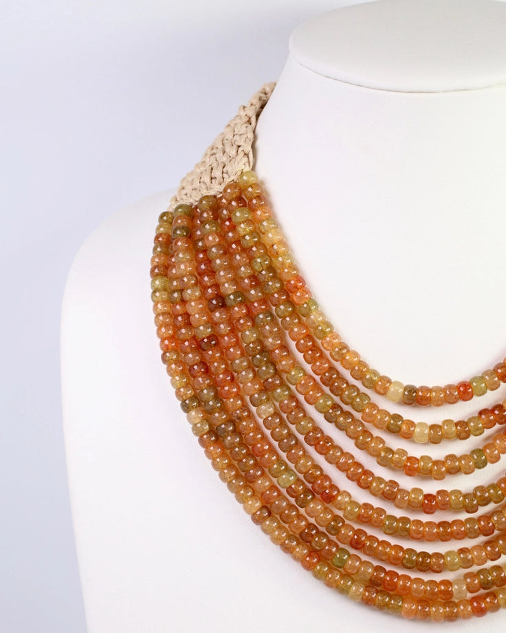 Ironwood Multi Layered Beaded Necklace By Caroline Hill