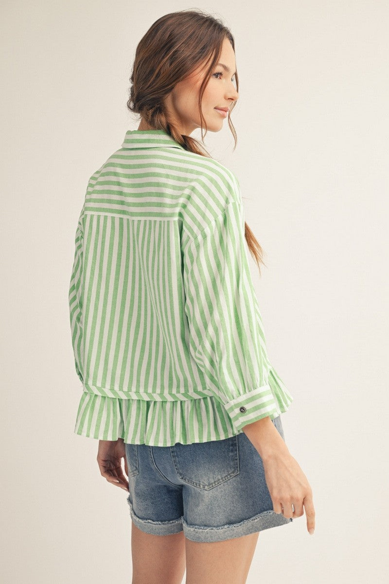 Fresh Start Stripe Top By Jodifl