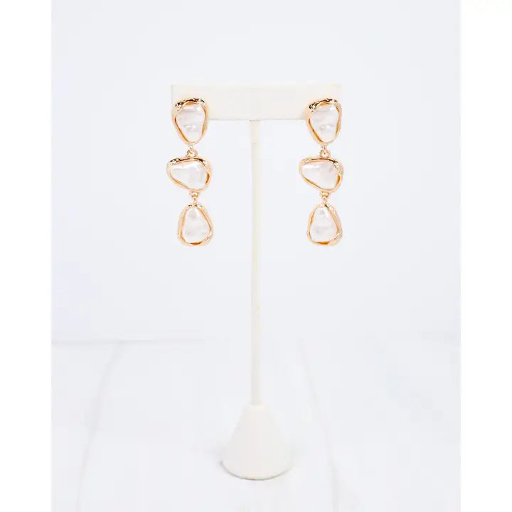 Clara Baroque Pearl Dangle Earring By Coraline Hill