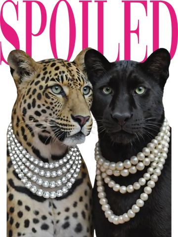 Spoiled Double Leopard Graphic Tee By Keep It Gypsy