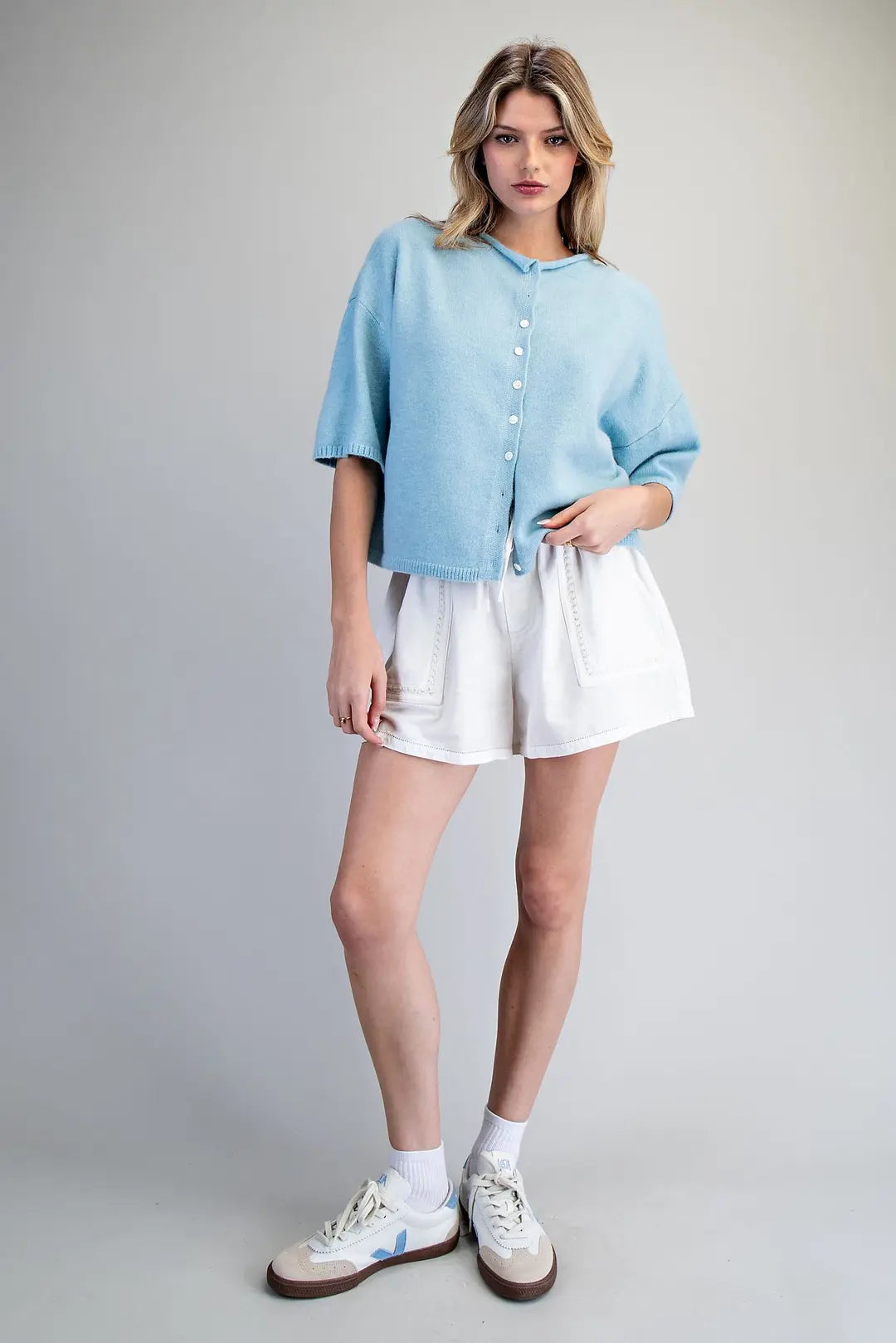 Blue Skies Knit Cardigan By Eesome