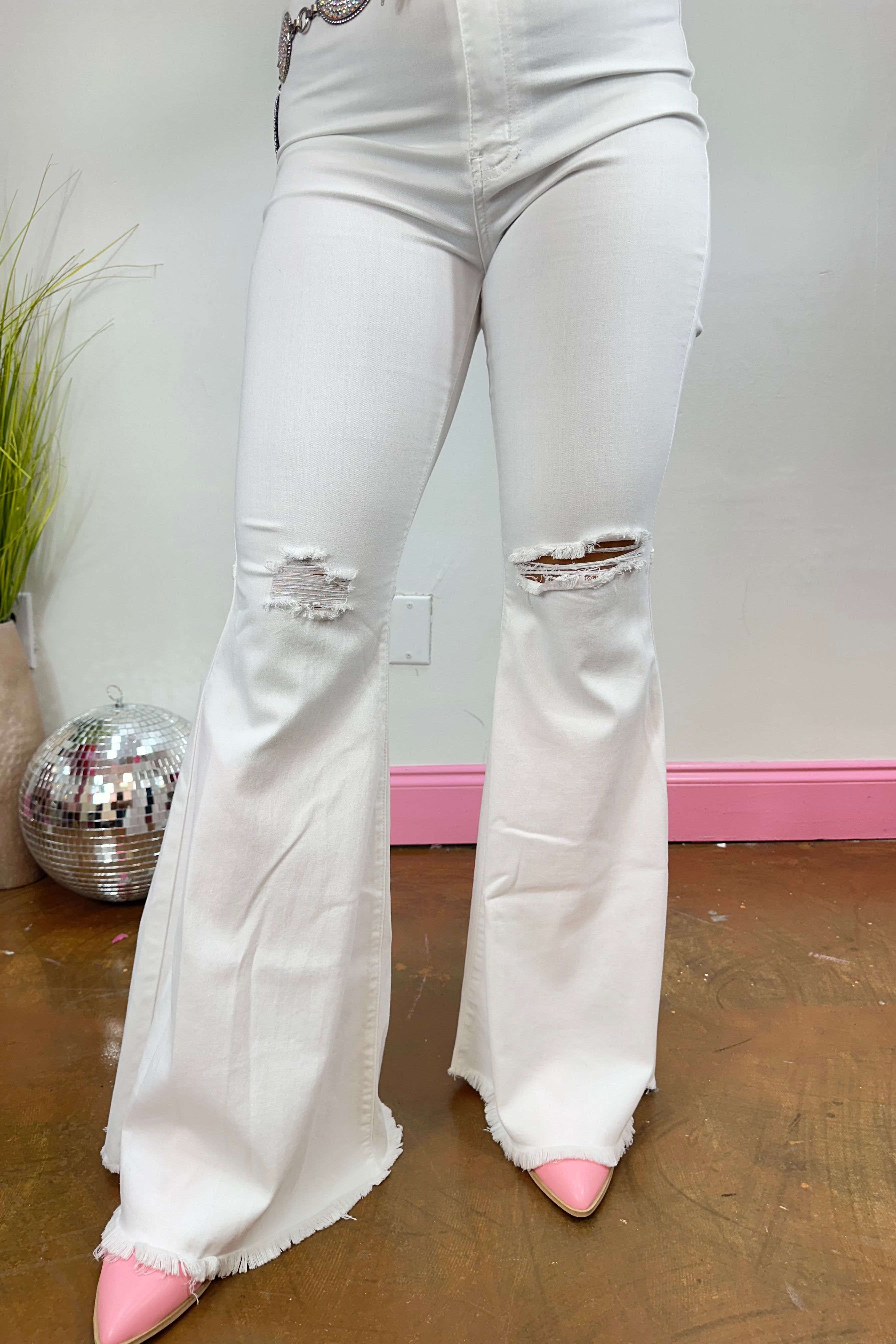 Fiona Flare White