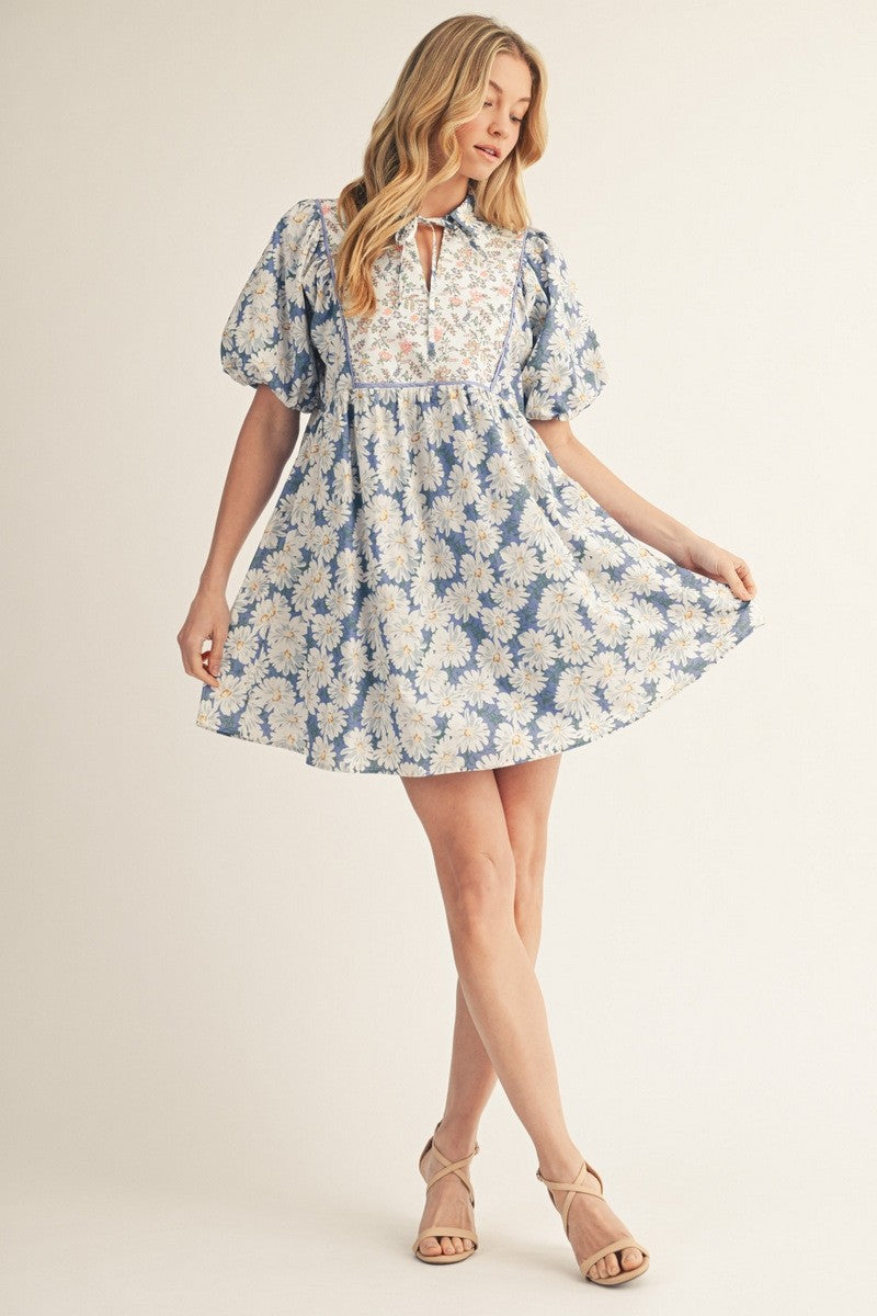 Sweet Meadow Floral Peasant Dress By Jodifil