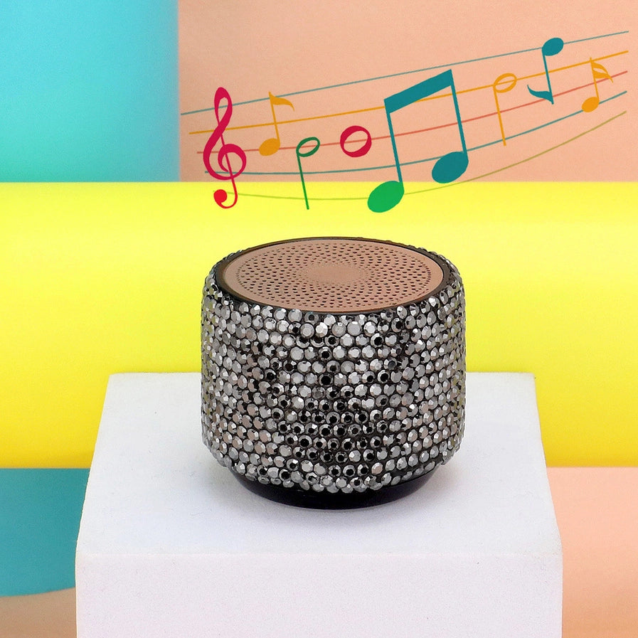 Mini Portable Bling Studded Wireless Speaker