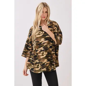 Casual Crush Camo Tee By Sewn And Seen