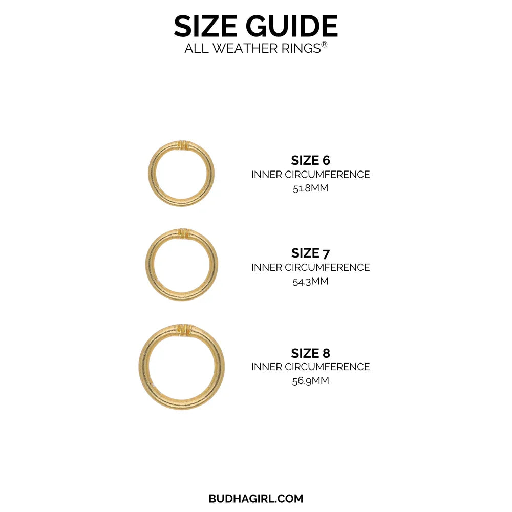 Gold Aura All Weather Rings(Set of 3)