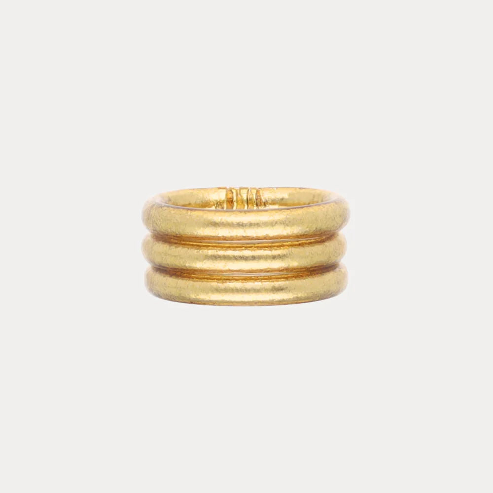 Gold Aura All Weather Rings(Set of 3)