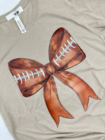 Football Bow Graphic Tee