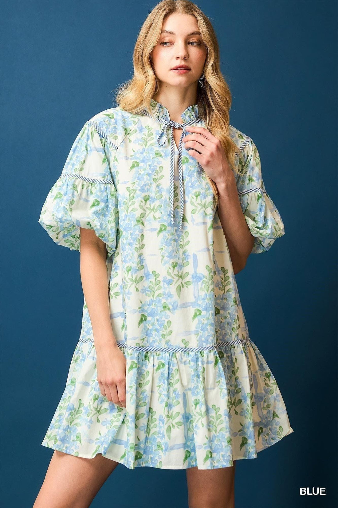 Plus Size Floral Breeze Babydoll Dress By Umgee