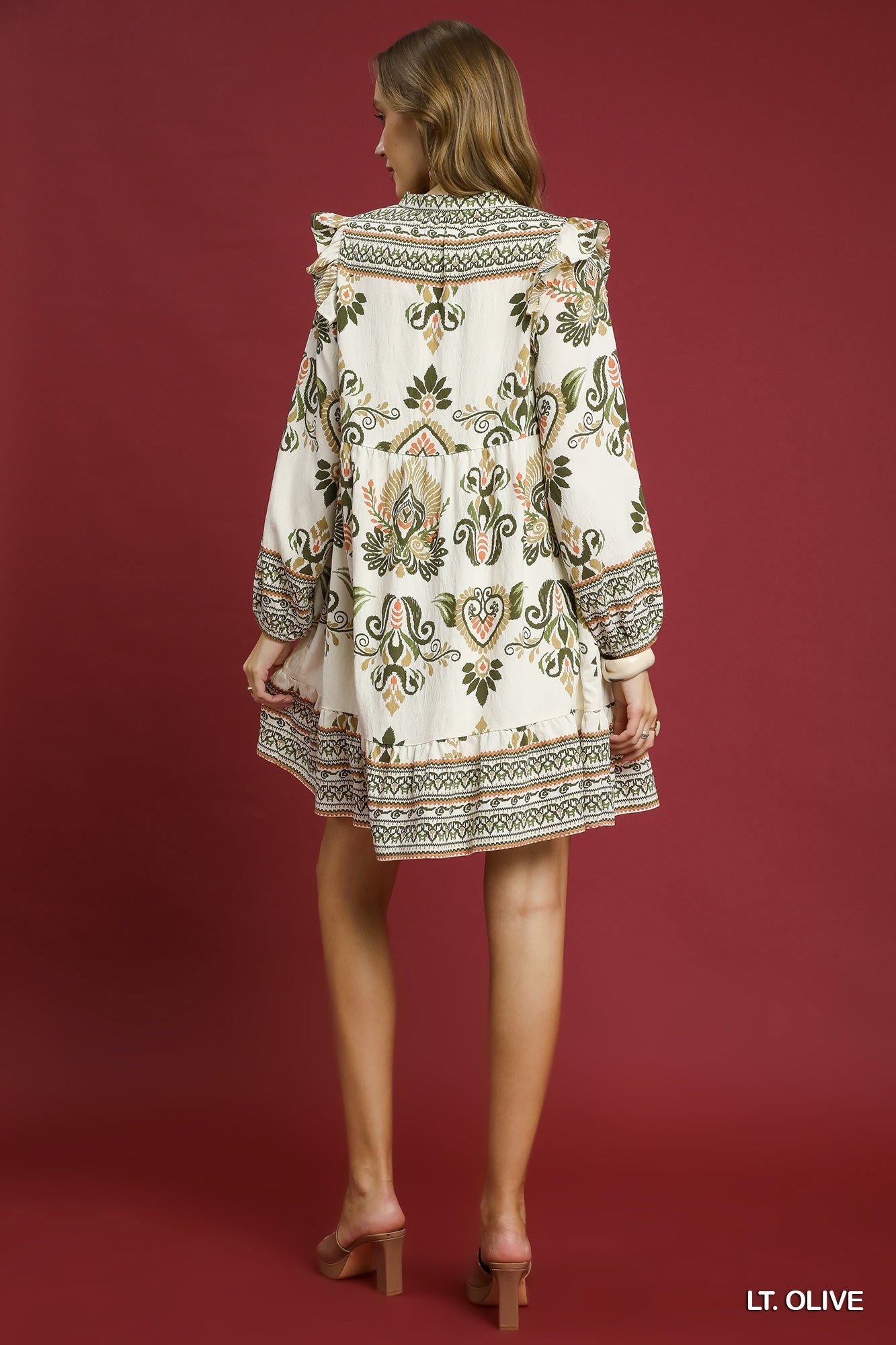 Boho Long Sleeve Mini Dress by Umgee