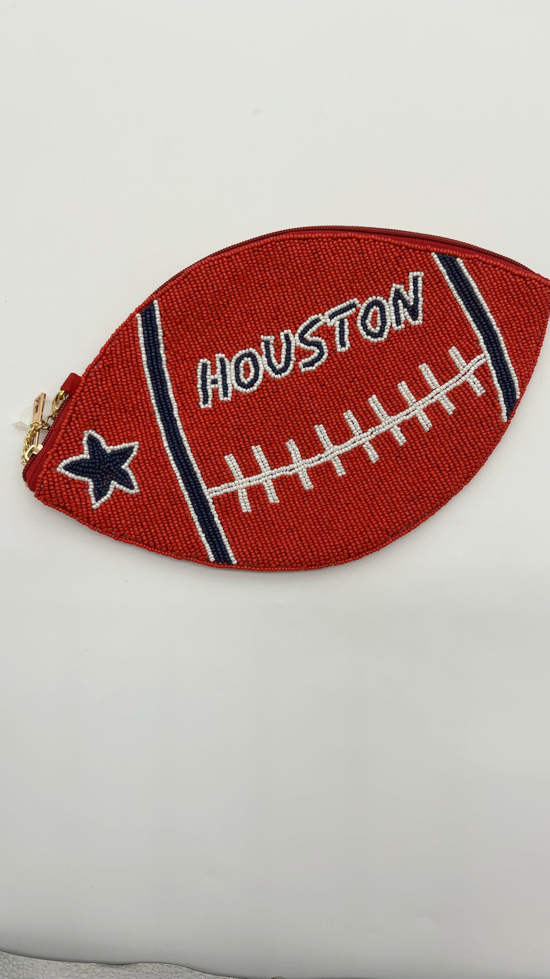 Football Beaded Houston Crossbody Bag