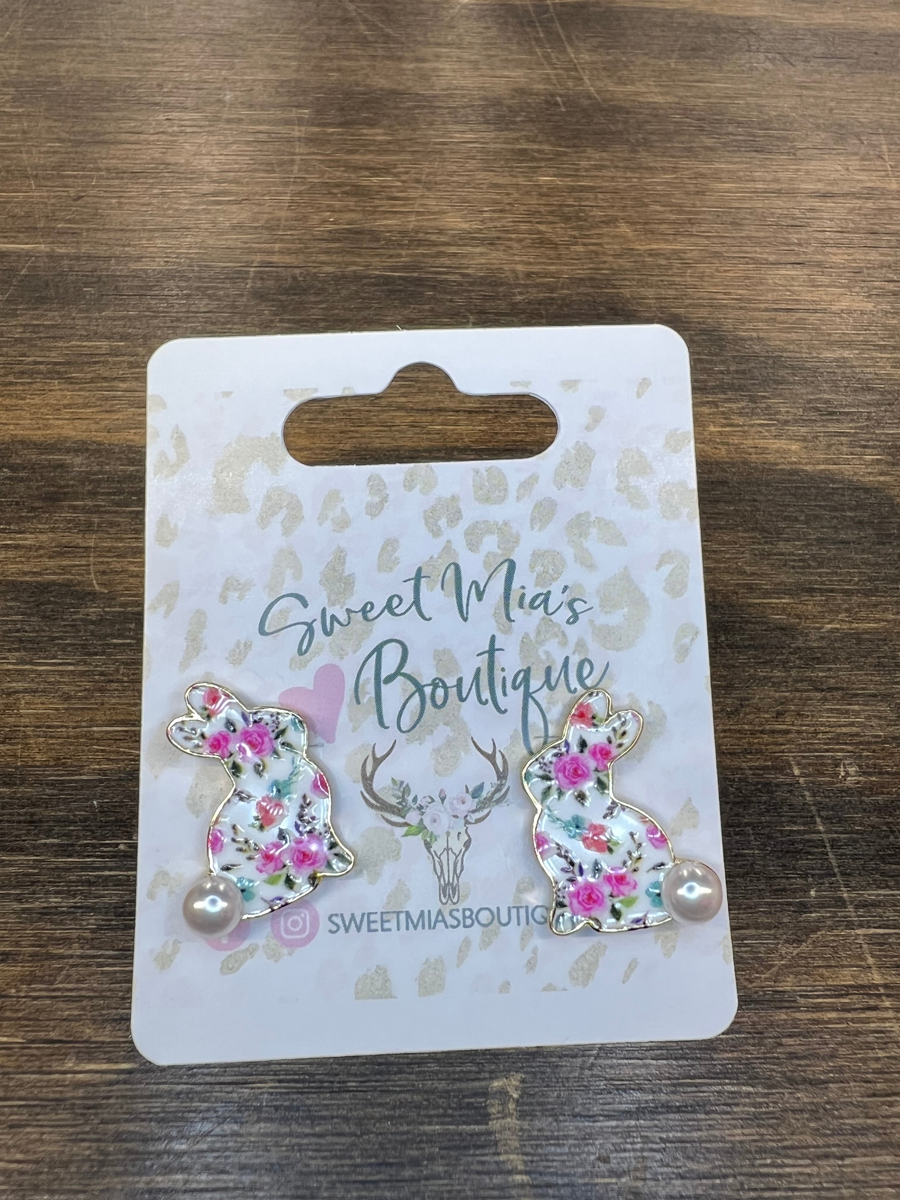 Coquette Floral BB Easter Earrings