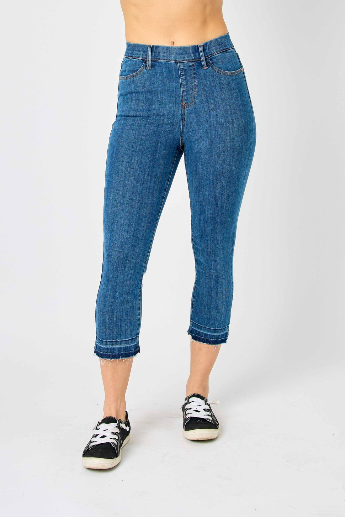 Judy Blue High Waist Pull On Capri Denim 78112