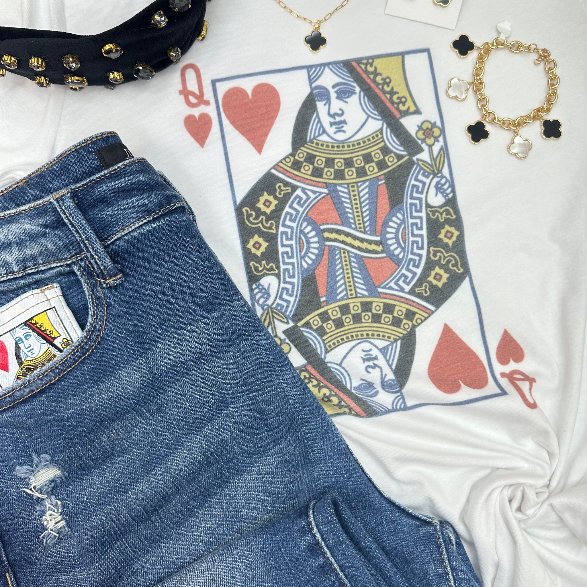 Queen Of Hearts Graphic Tee