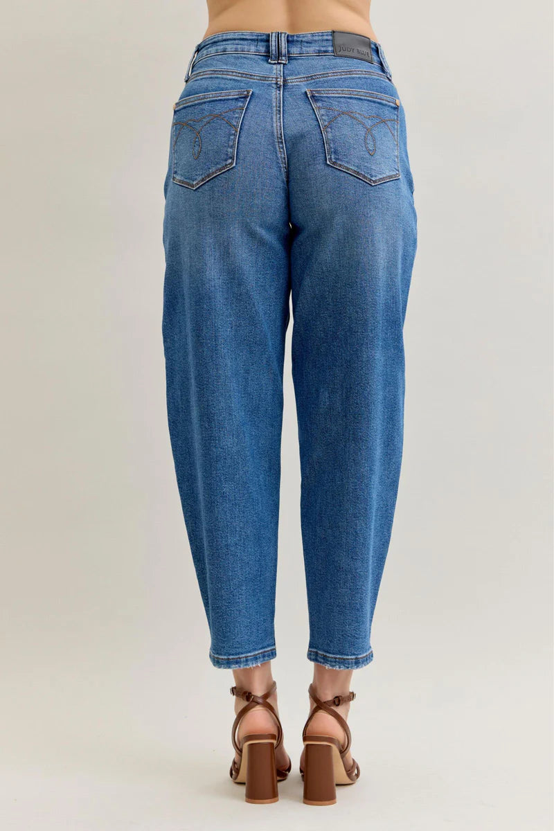 Judy Blue High Waist Soft Barrel Stitch Thru Pocket Denim Jeans 881012