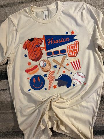 Houston Banner and Stadium Goodies Graphic Tee