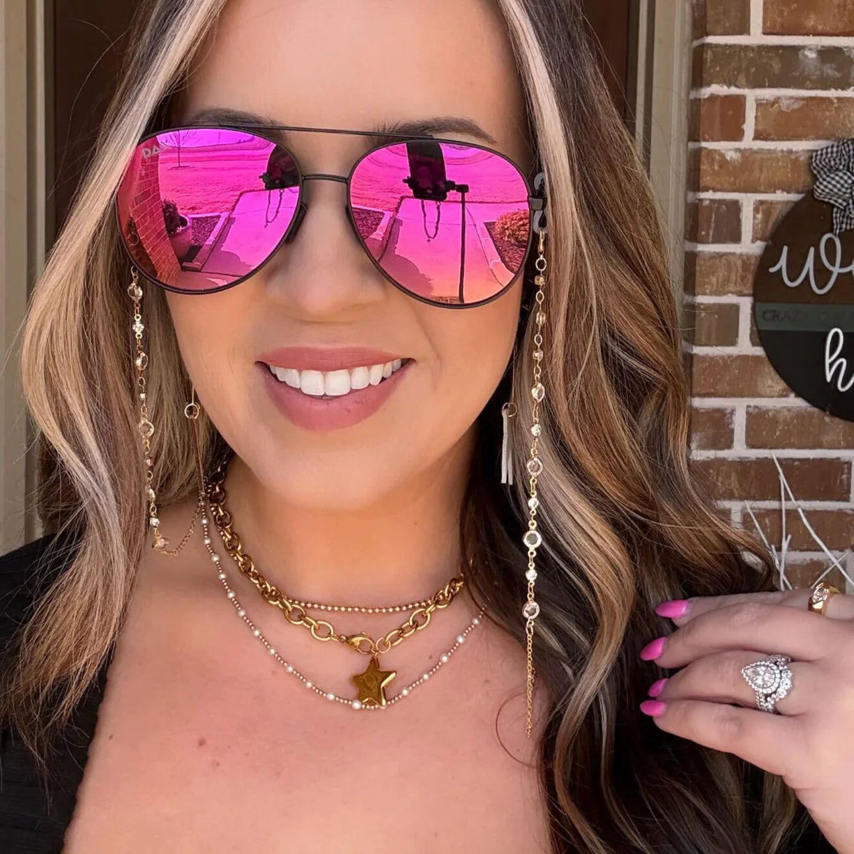 Dax Eyewear Chain Gold