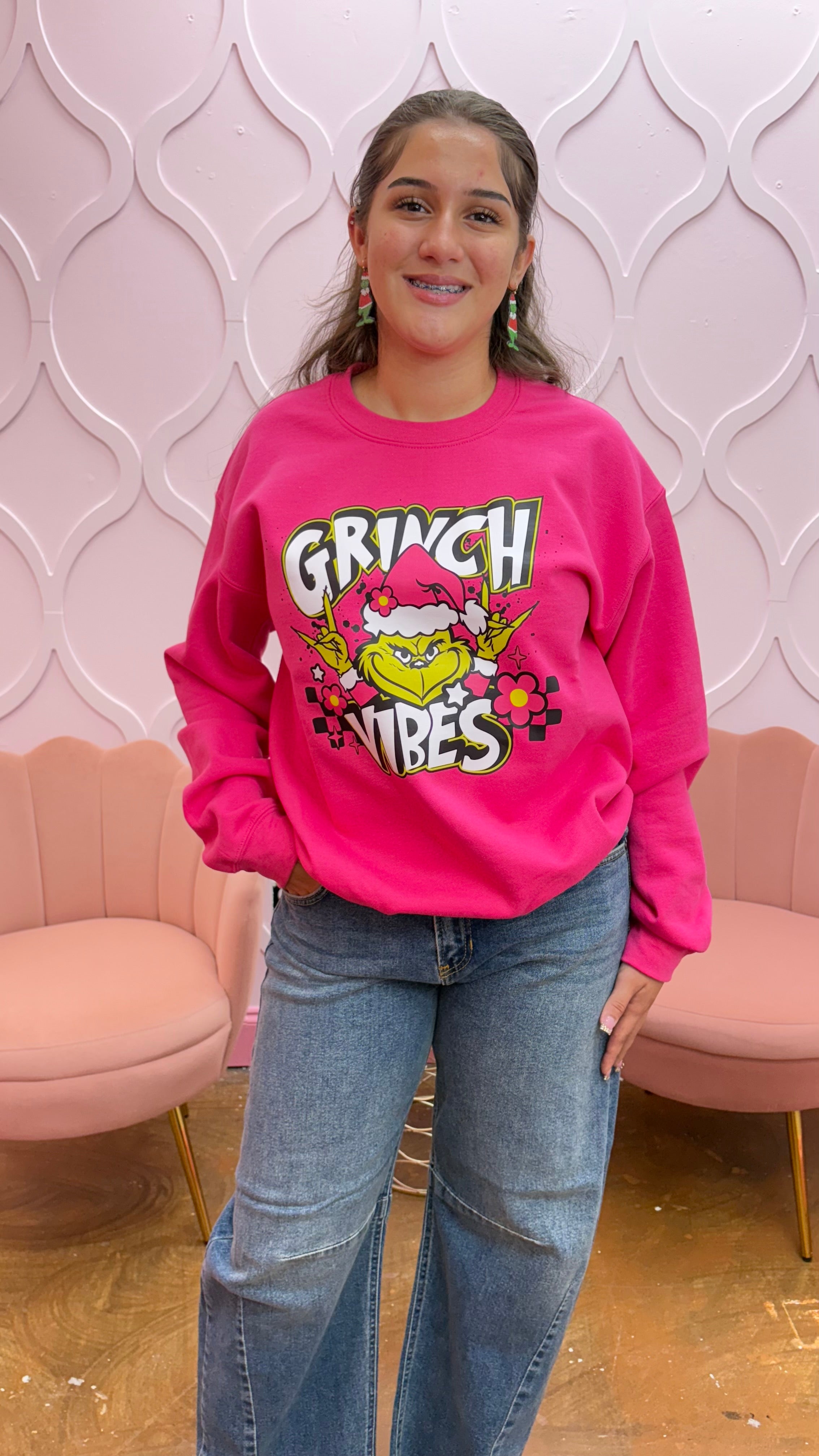 Grinch Vibes sweatshirt