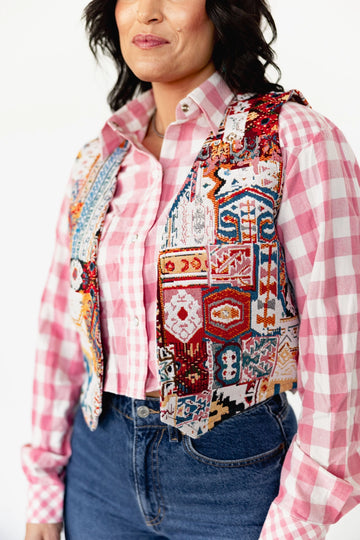Desert Revival Tapestry Vest By Turquoise Haven