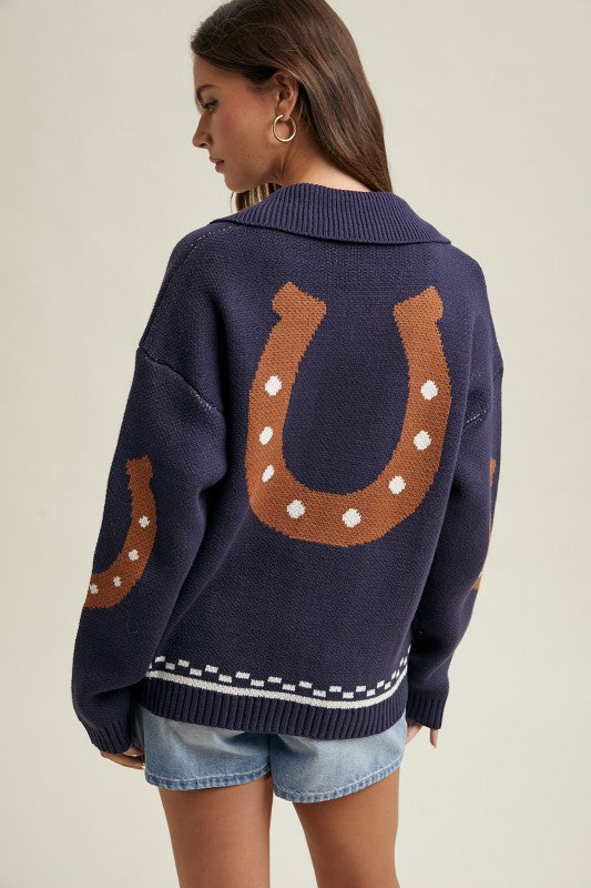 Saddle Up Sweetheart Cardigan by Wishlist