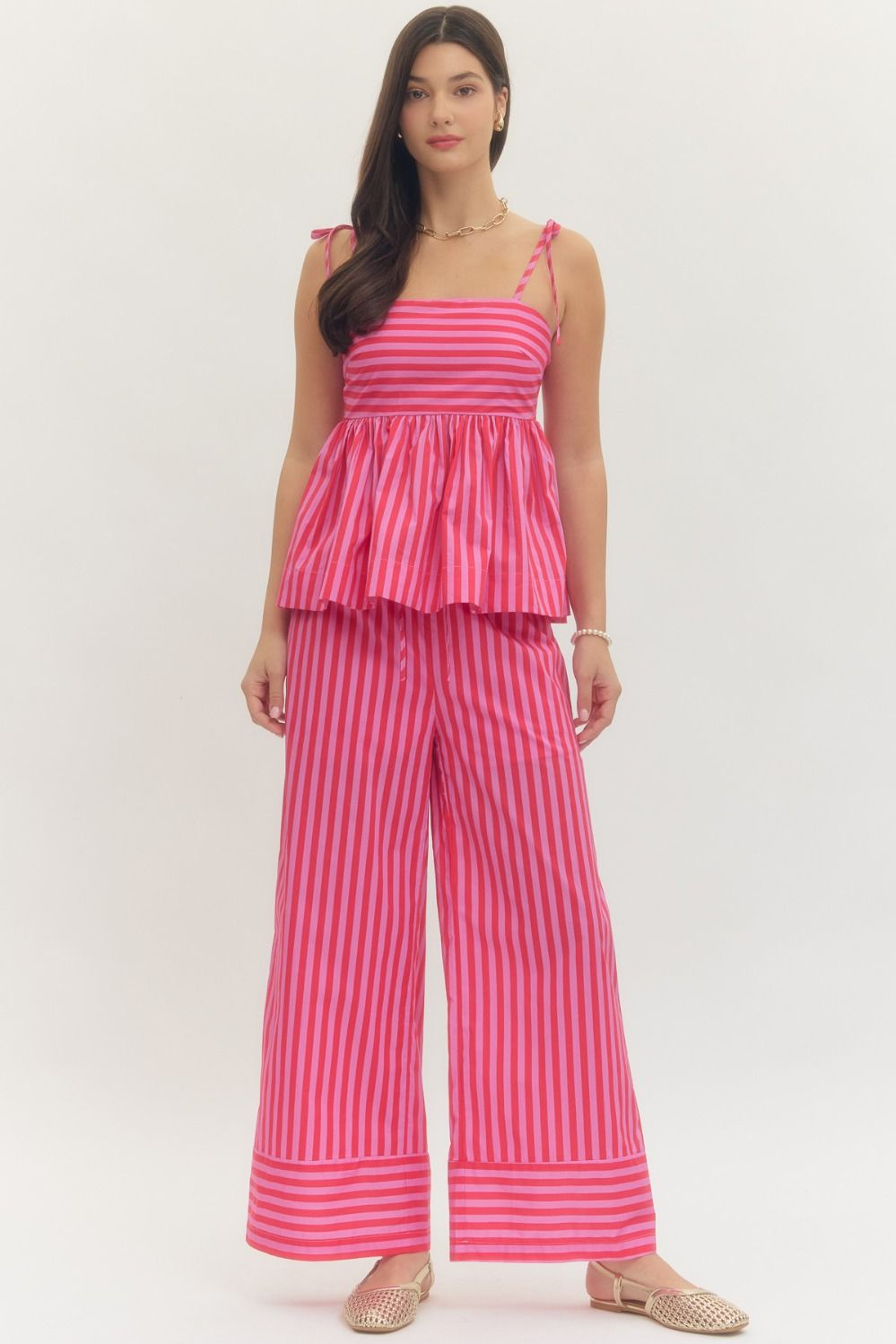 Sunset Sorbet Stripe Pants By Entro