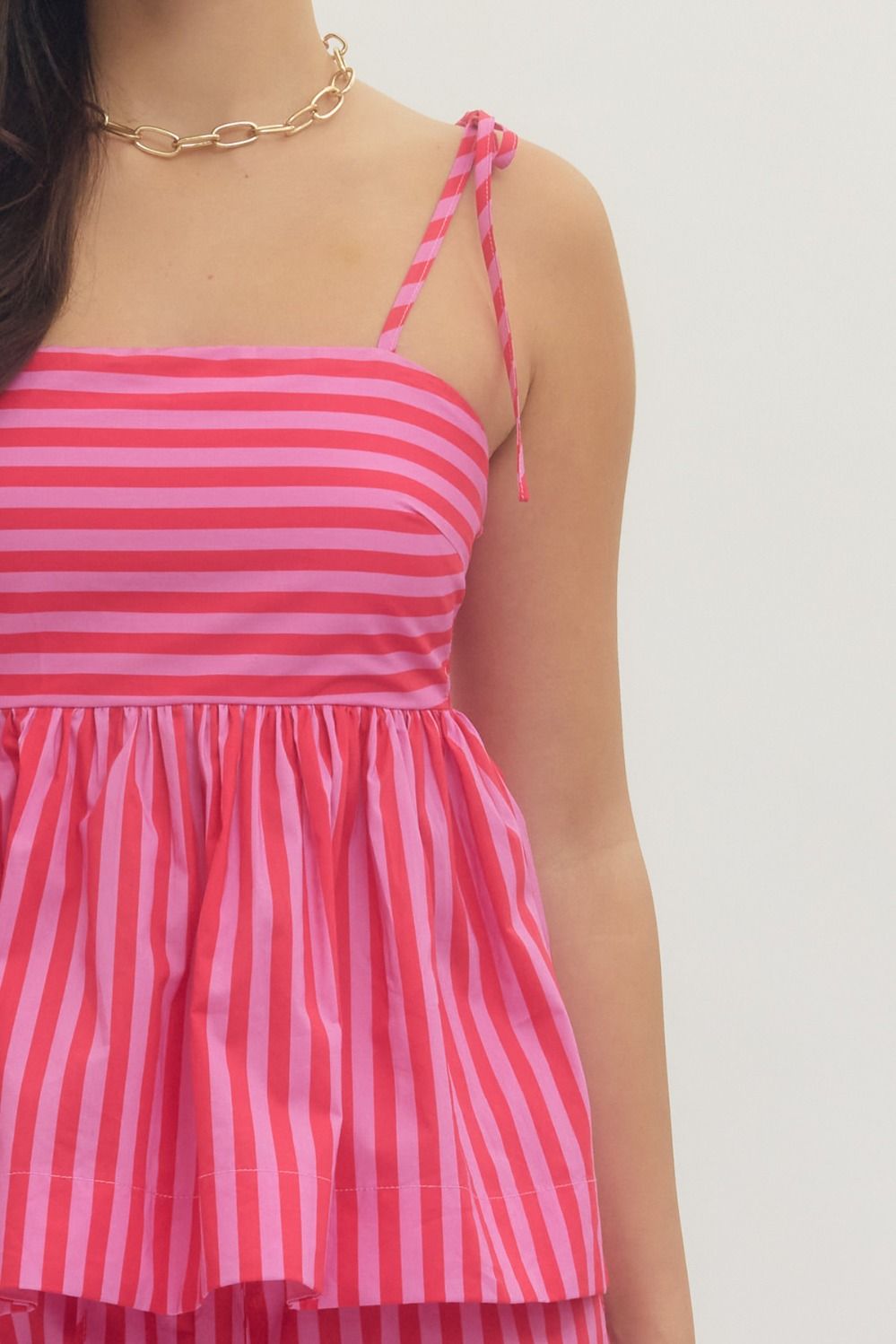 Sunset Sorbet Stripe Top By Entro
