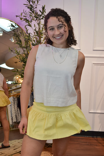 Blushing Belle Ruffle Hem Skort By Entro