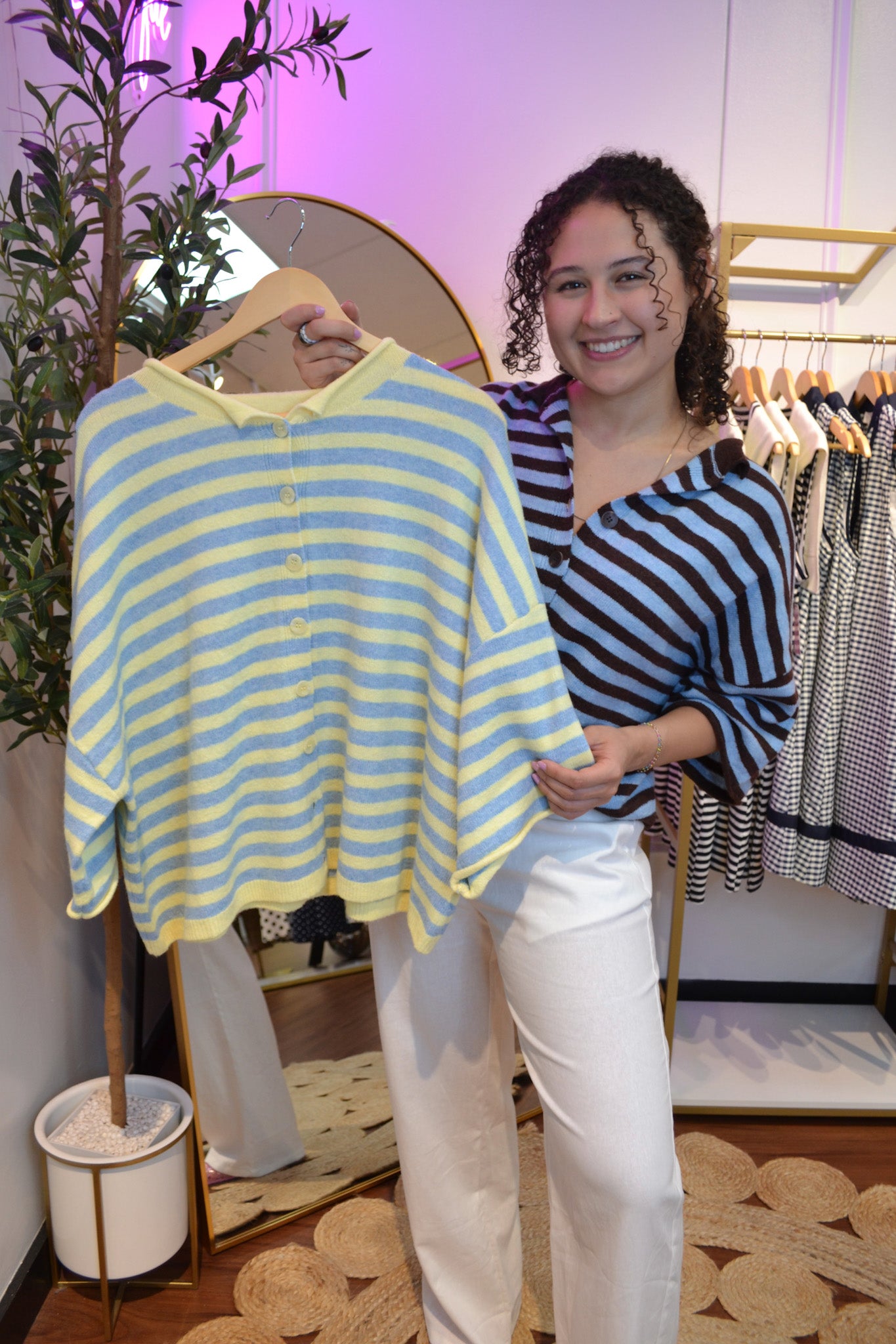Sweet Sorbet Stripe Cardigan By J.O.A