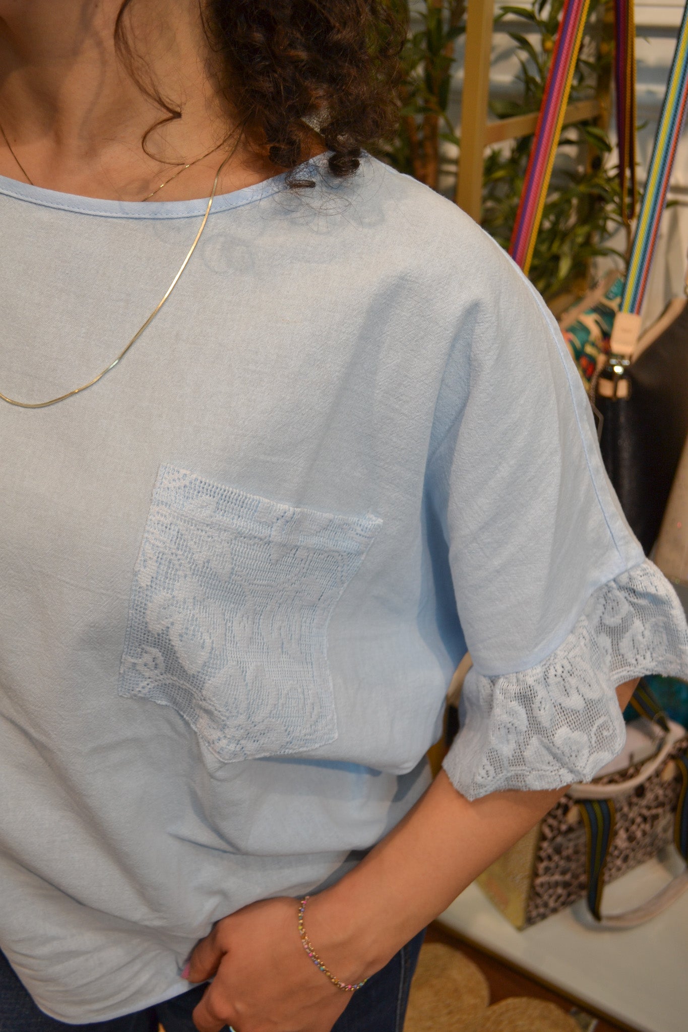 Easygoing Charm Cotton Top By Easel