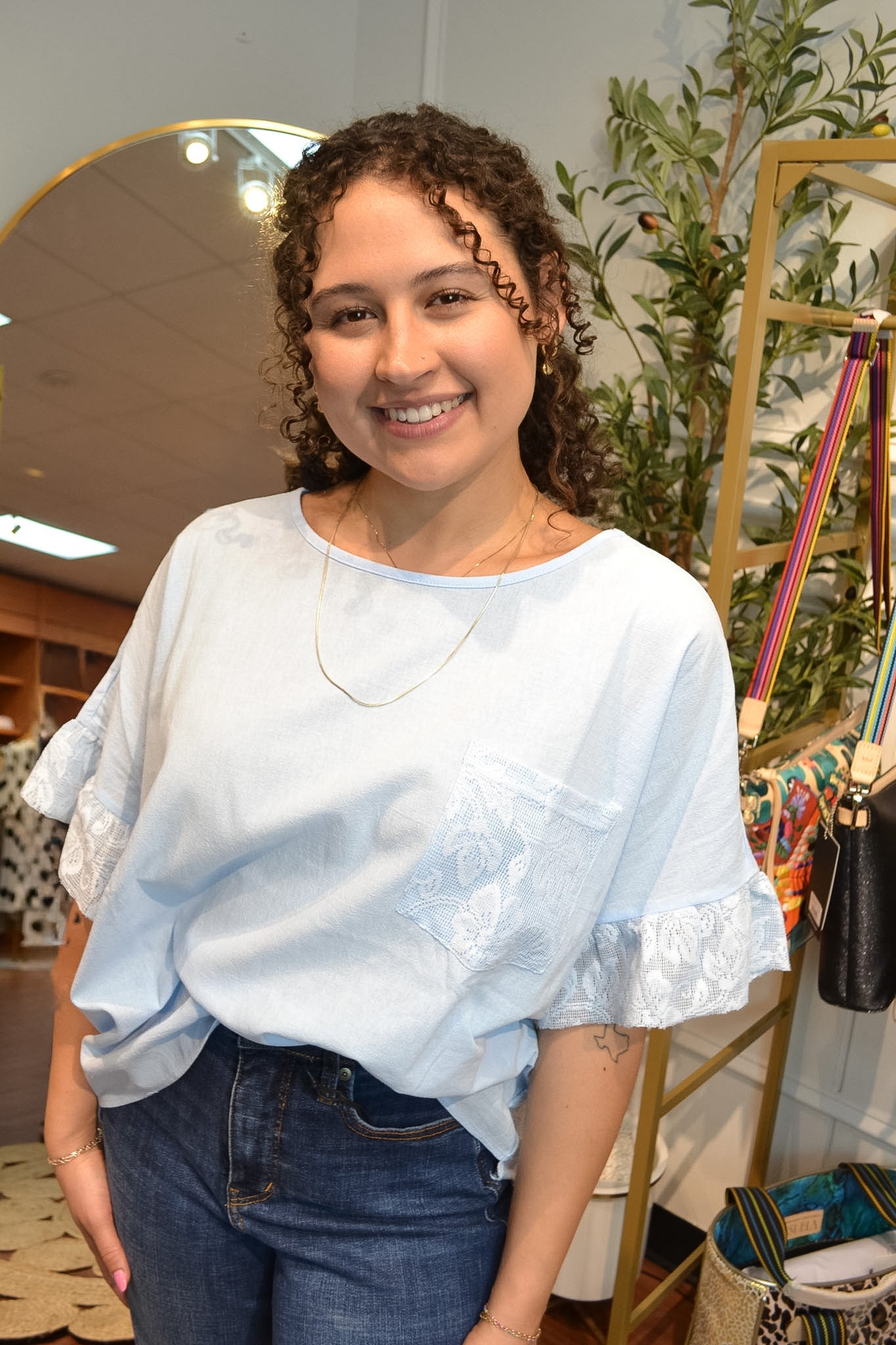 Easygoing Charm Cotton Top By Easel